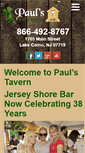 Mobile Screenshot of paulstavern.com