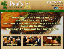 Tablet Screenshot of paulstavern.com